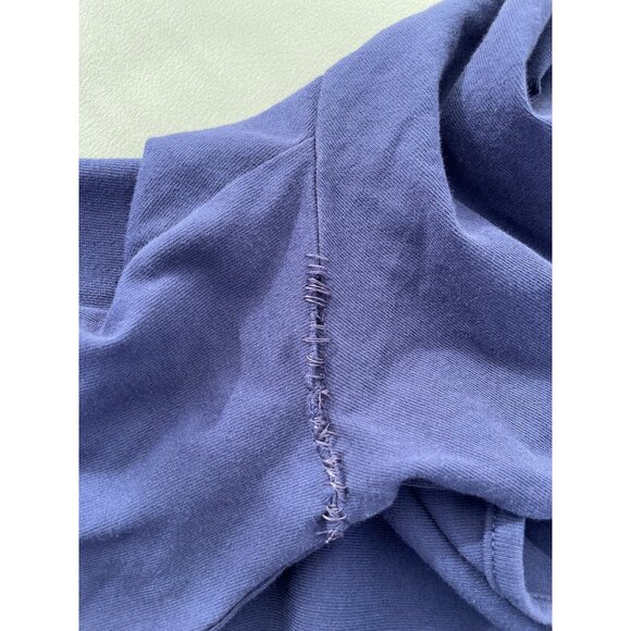 Cotton Lani Dress Plus Size 1X Short Sleeve Pockets Navy Blue Cotton Essentials - Picture 6 of 7